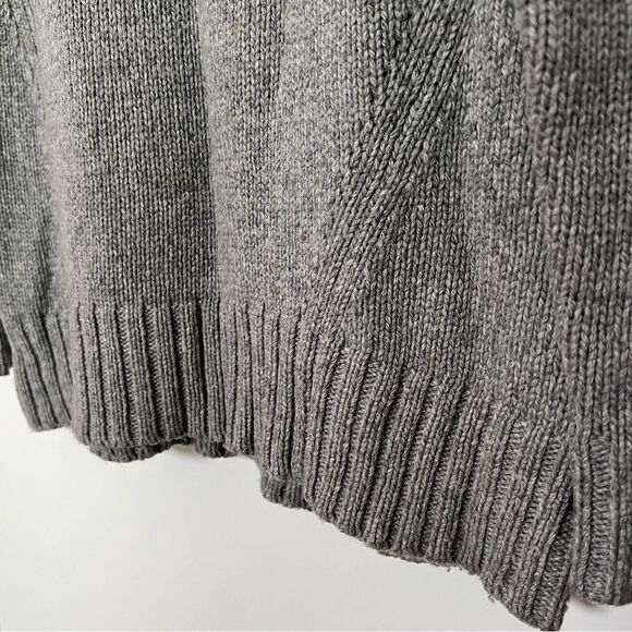 J Crew Sweater Womens Size XS Gray Knit Oversized Crew Neck Stretch Wool Blend - Picture 8 of 15